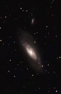 Messier 106 with NGC 4248 by Ian Webb