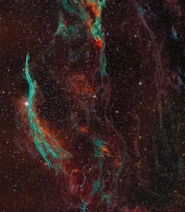 Western Veil Nebula in Cygnus by Mohammed Bhogadia